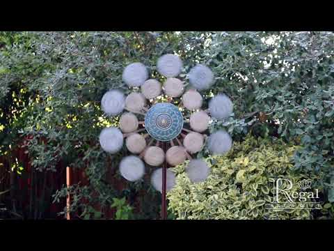 11752 26" Wind Spinner - Blue Medallion