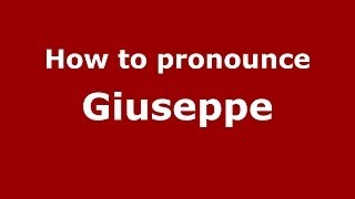 How to pronounce Giuseppe Gioacchino Belli