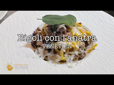 Gardasee Spezialität - Bigoli con l'anatra