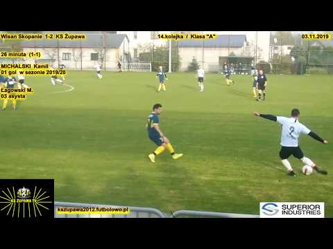 Wisan Skopanie 1-2 KS Żupawa (1-1 Michalski Kamil) 03.11.2019 / Klasa "A"
