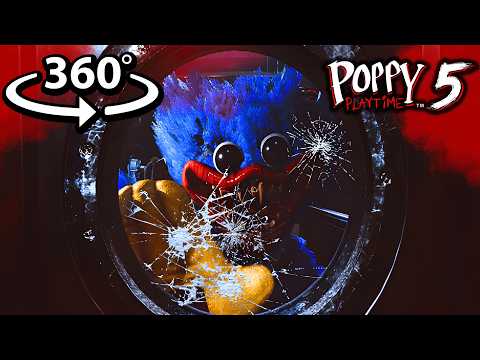 360° Withered HUGGY CHASES YOU! Poppy Playtime Chapter 5 in VR
