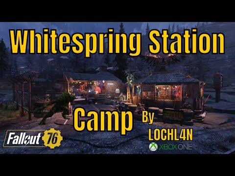 Fallout 76 Wastelanders camp #10 L0CHL4N'S Whitespring Station Camp