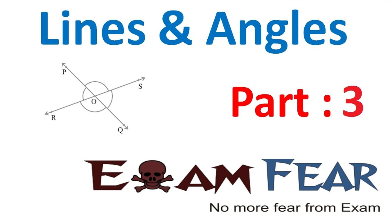 Maths Lines & Angles part 3 (Intersecting, Non intersecting lines) CBSE class 9 Mathematics IX