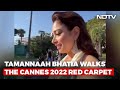 Tamannaah Bhatia Walks The Cannes 2022 Red Carpet In A Black And White Gown