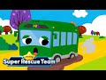 The Wheels On The Green Town Bus Car Song For Kids Pinkfong Super Rescue Team