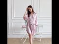 100% Pure Mulberry Silk Robes Bathrobes Bridal Robes Kimono Robes - PandaSilk.com