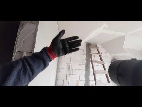 The frame is ready to be fastened. Attic construction, plasterboard. House in Śliwa 2G sebabuduje