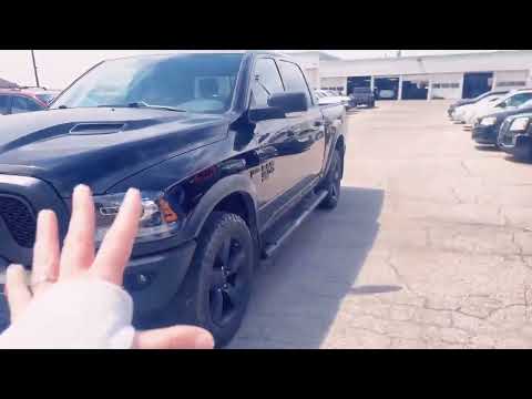 2019 Ram 1500 Classic Warlock 4x4 Crew Cab 5'7" Box in Black for sale at Kitchener Chrysler Dodge Jeep Ram in Kitchener, ON