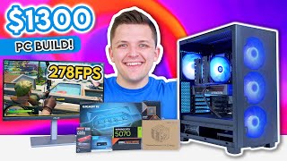 BEST $1300 Gaming PC Build 2025! 👀 [Full Build Guide w/ Gaming Benchmarks]