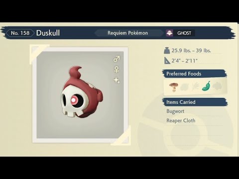 Pokémon Legends Arceus Shiny Duskull