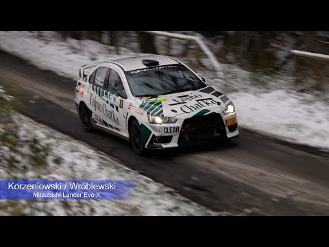short Korzeniowski Beniamin / Wróblewski Kacper - Mitsubishi Lancer Evo X | Rajd Cieszyńska Barbórka
