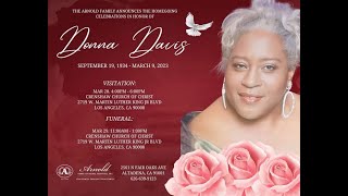 Celebration of Life - Donna Davis