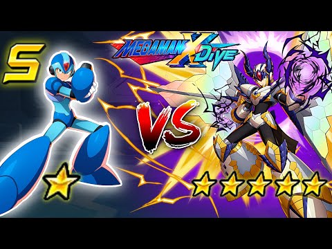 S-Class Hunter X 1* Vs Shagaru Armor X 5* - Mega Man X DiVE (Mobile Controls PvP) | Who Will Win??