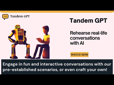 Rehearse Real-Life Conversations with Tandem GPT | Tandem GPT Demo