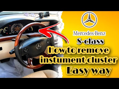 S5000L CLUSTER REMOVE EASY WAY, BENZ S-class cluster remove.