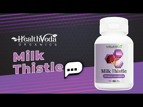 Health veda organics milk thistle for liver support & liver ...