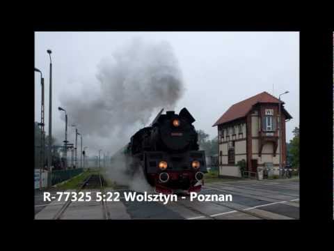 PKP 77325 leaving Wolsztyn, Poland