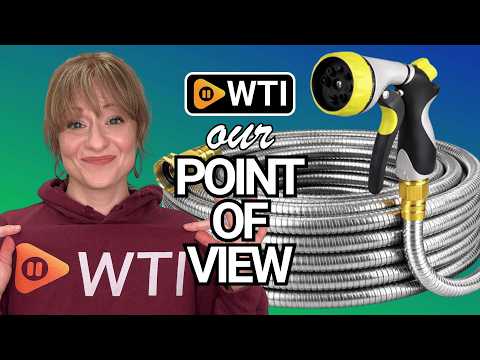 Metal Garden Hose 25 ft – 304 Stainless Steel Water Hose with Nozzle Sprayer - WTI product video review
