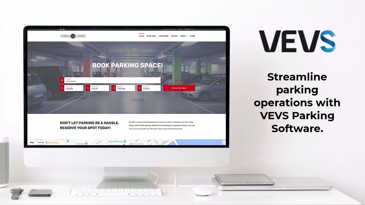 Demonstrating the parking reservation process with VEVS Parking Software