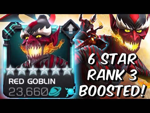 6 Star Rank 3 FULLY BOOSTED Red Goblin RAMPAGE Gameplay - Marvel Contest of Champions
