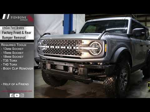 6thGen Bronco - Front & Rear Bumper Removal - HOW TO