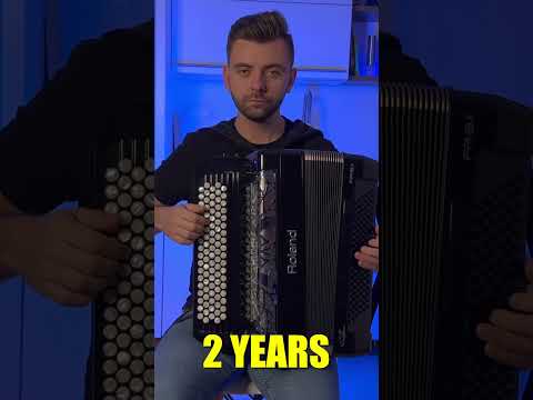1 Day vs 10 Years Playing Accordion 🪗