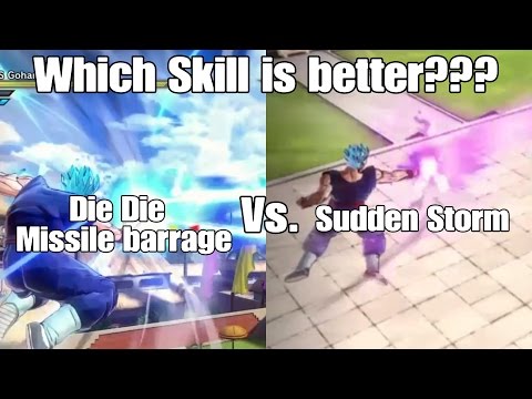 Dragon ball Xenoverse 2 Skill Test! Sudden Storm Vs. Die Die Missile Barrage!!