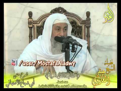  أبو شجاع (10) ” المسح على الخفين ” كتاب الطهارة لفضيلة الشيخ مصطفى العدوي 6 4 2016 