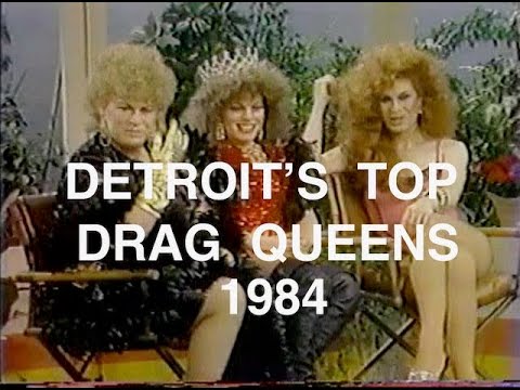 Detroit Drag Queens Jennifer Foxx, Michelle St. James & Cocoline in 1988