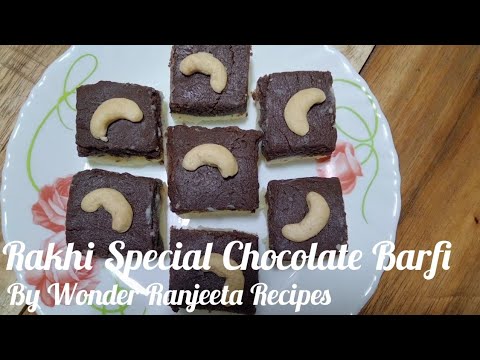 Rakhi Special Chocolate Barfi || Milk Powder Barfi || By Wonder Ranjeeta Recipes