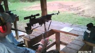 preview picture of video 'Shooting a modified Norinco SKS rifle from a wheelchair.'