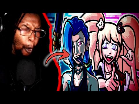 Jinx vs Junko Enoshima - RAP BATTLE! - (League of Legends vs Danganronpa) DB Reaction