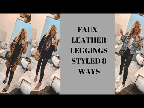 Faux Leather Leggings Styled 8 Ways | Fashion Over 40
