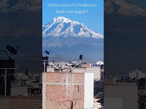 Chimborazo visto desde Riobamba #trekking #hiking #chimborazo #riobamba #ecuador #adventure