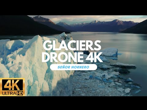 Glaciar Perito Moreno, Chaltén, South Argentina Drone 4K Long video -  Video Largo Dron Glaciar