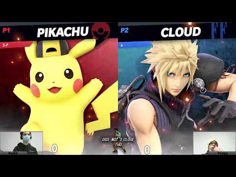 NadiA (Pikachu) vs. Scubbss (Roy, Lucina, Cloud) - GGs Not 3 Close Tho