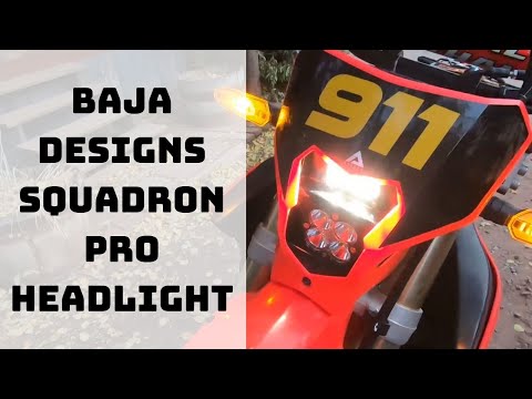 Baja Designs Squadron Pro / S2 LED CRF450L Headlight Kit /On And Off Road Review