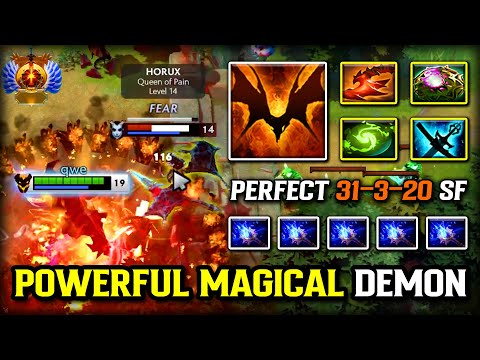POWERFUL MAGICAL BUILD DEMON Mid Shadow Fiend | Perfect 31Kills IMBA Refresher 2X ULTIMATE Dota 2