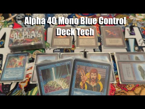 Alpha 40 Mono Blue Control Deck Tech | December 2025