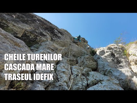 Cheile Turenilor, Cascada Mare, traseul Idefix, 6+, 2 LC