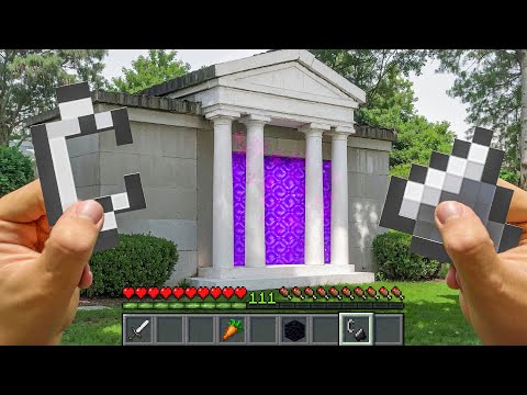 Minecraft in Real Life POV Realistic NETHER PORTAL Minecraft RTX Animation 創世神第一人稱真人版