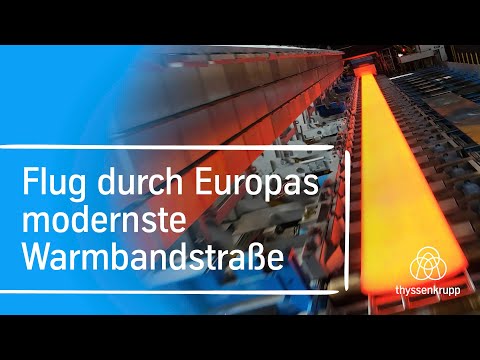 Einzigartiger Drohnenflug durch unsere neue Warmbandstraße