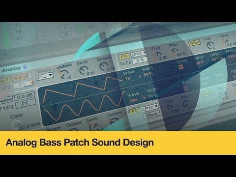 Free Download Analog Bass Patch Sound Design TUTORiAL