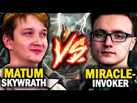 EPIC MID BATTLE!!! MIRACLE- INVOKER VS MATUMBAMAN SKYWRATH MAGE MID - DOTA 2 INVOKER 7.20C