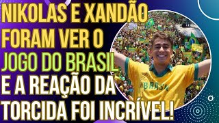 Nikolas e Xandão foram ao estádio e a reação da torcida foi SENSACIONAL! (o olhar do Xandy diz tudo)
