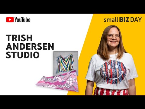 Shop Trish Andersen Studio's Sweepable Shag Floor mats LIVE for YouTube Small Biz Day!