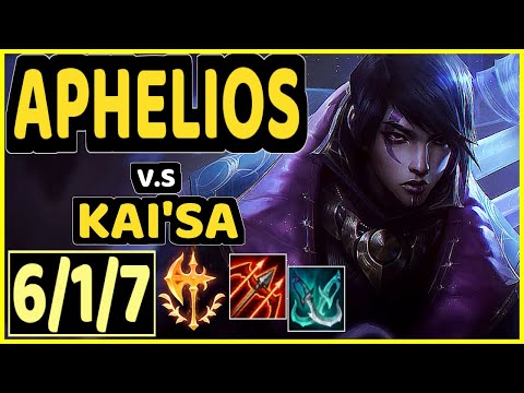 MATSUKAZE (APHELIOS) vs KAI'SA - 6/1/7 KDA BOTTOM ADC CHALLENGER GAMEPLAY - BR