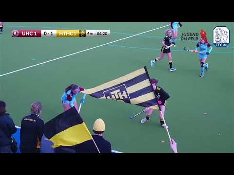 Schlussphase des Finales der Deutschen Meisterschaft Jugend 2025 wU18 HTH-UHC in Ludwigshafen