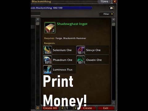WoW Shadowlands 9.2.5 - This Shadowlands Blacksmithing Shuffle Will PRINT You Gold!