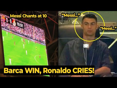 Messi chants erupt in Supercopa final as Ronaldo cries after Barca’s win over Real Madrid